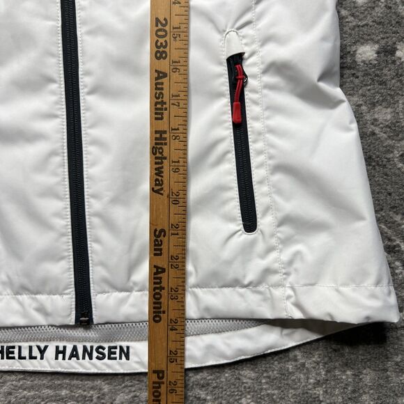 Helly Hansen Crew Vest 2.0 White Womens Medium Sailing Waterproof Wind Full Zip - Picture 4 of 9